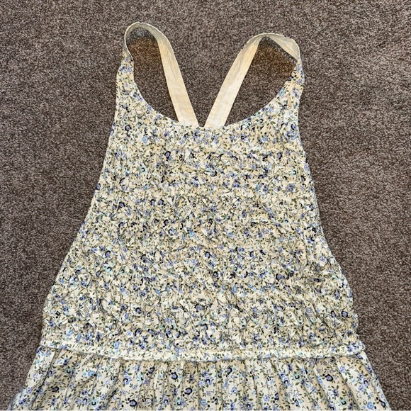 (NWT) Free People 100% cotton Women’s Large Blue Floral Backless Dress - Picture 3 of 16